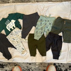 Baby boy pants and matching outfit